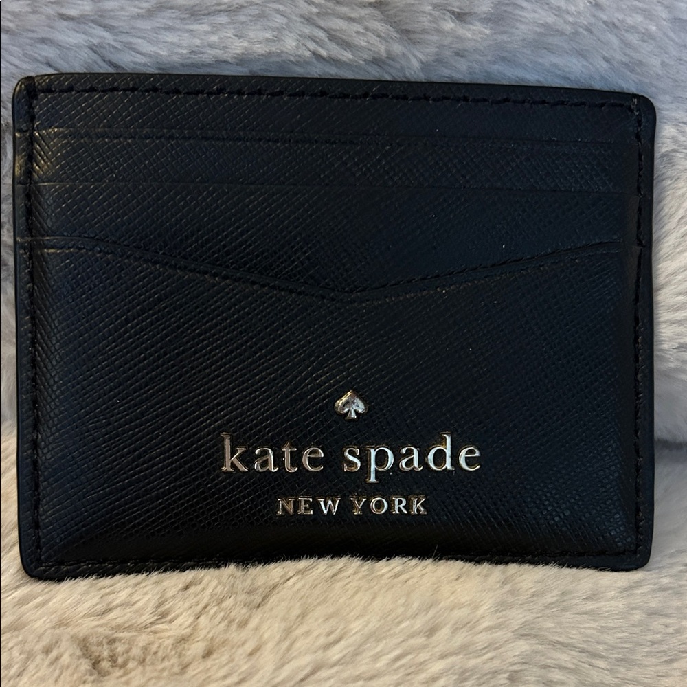 Kate Spade Black Leather Card Wallet